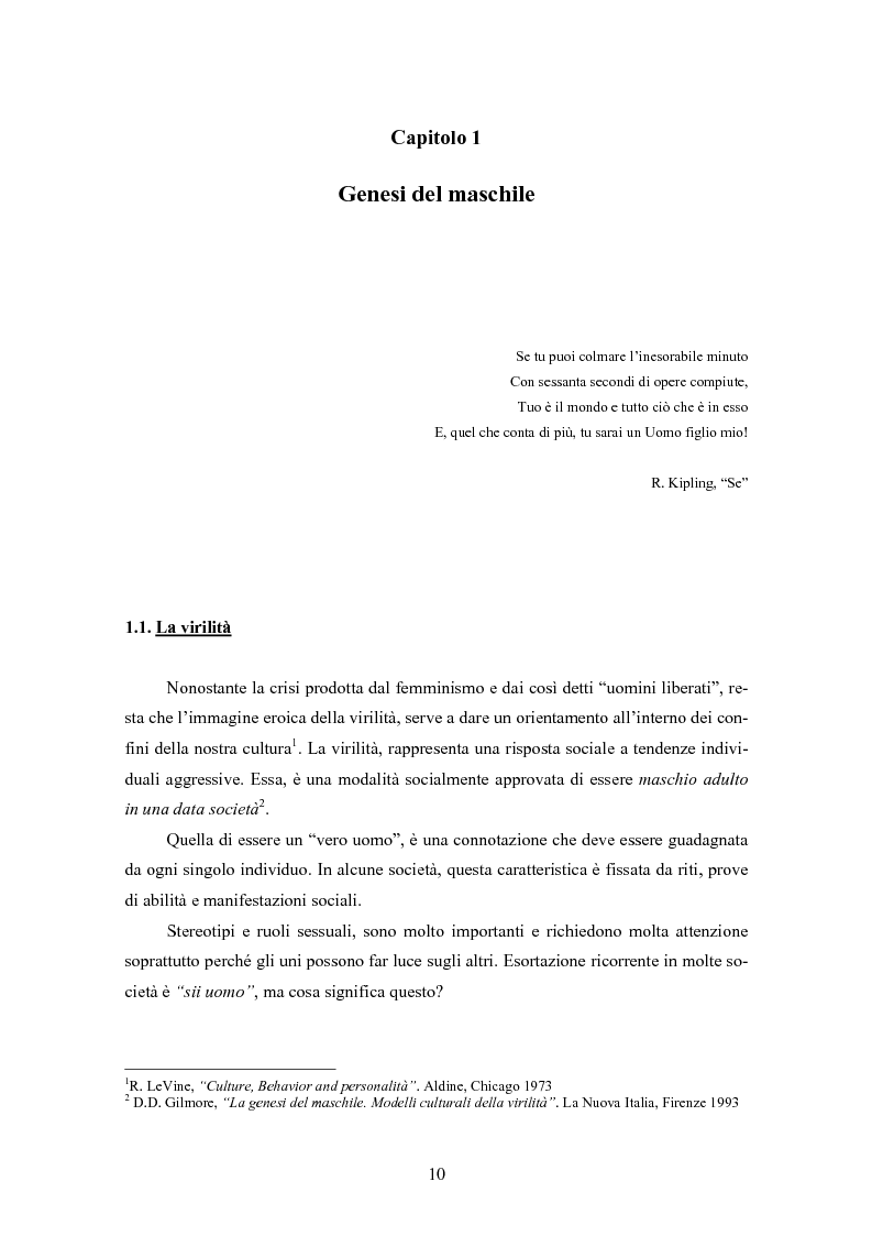 Anteprima della tesi: Gli uomini... il secondo sesso? Considerazioni mascoliniste sulla condizione dell'uomo, Pagina 4