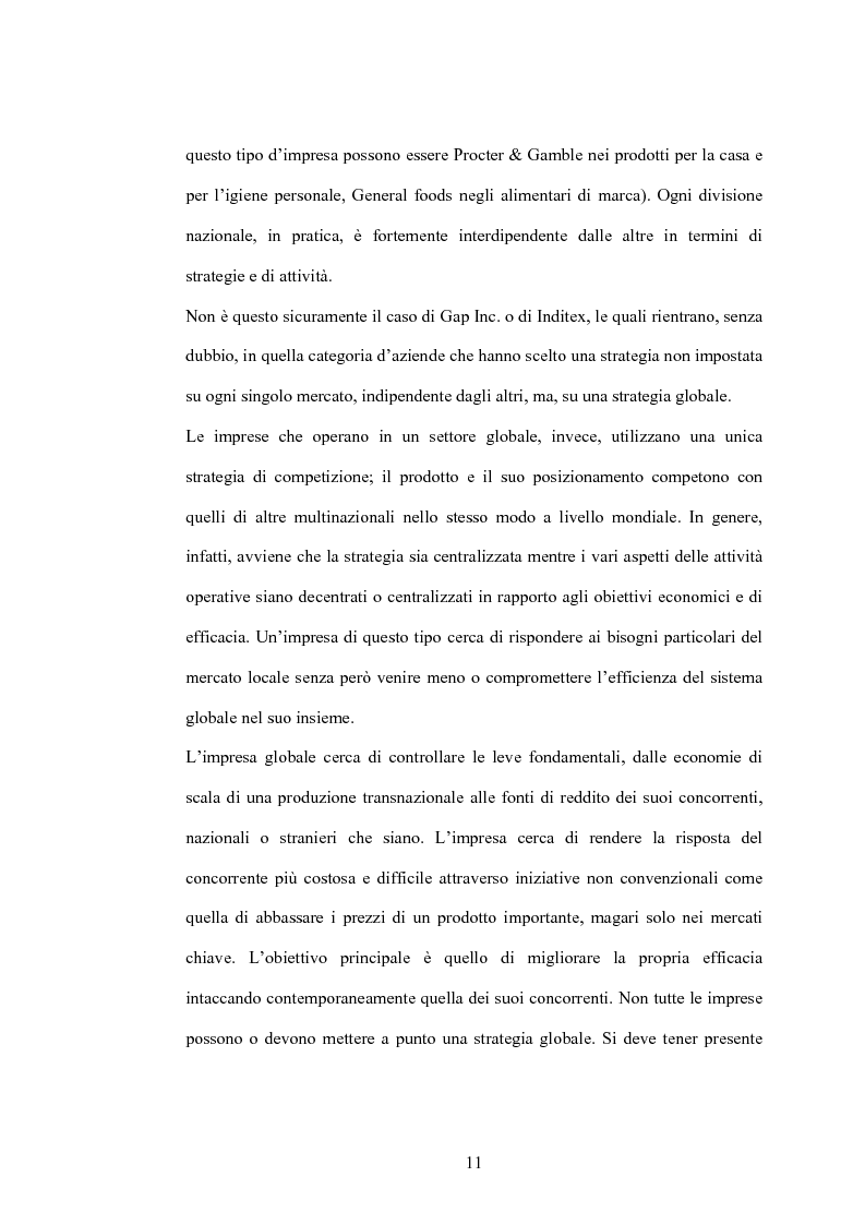 Anteprima della tesi: Da fashion retailers a imprese globali del sistema moda. Analisi di due casi significativi: Gap Inc. e Inditex, Pagina 14