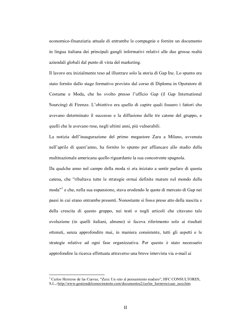 Anteprima della tesi: Da fashion retailers a imprese globali del sistema moda. Analisi di due casi significativi: Gap Inc. e Inditex, Pagina 2