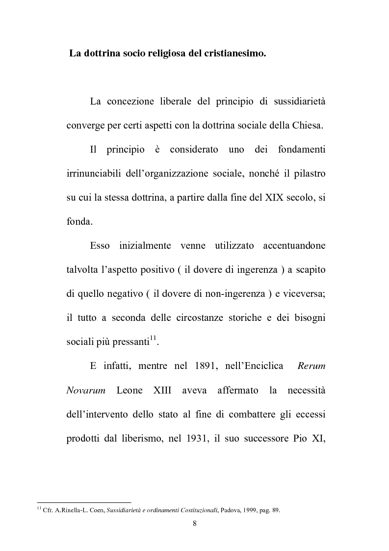 Anteprima della tesi: Il principio di sussidiarietà nel sistema delle autonomie locali, Pagina 8