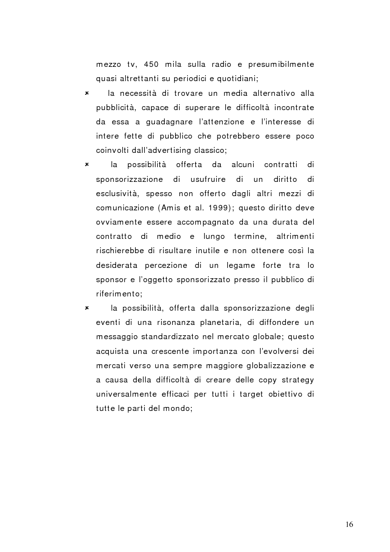 Anteprima della tesi: La sponsorizzazione di eventi musicali: un efficace strumento di comunicazione commerciale, Pagina 11