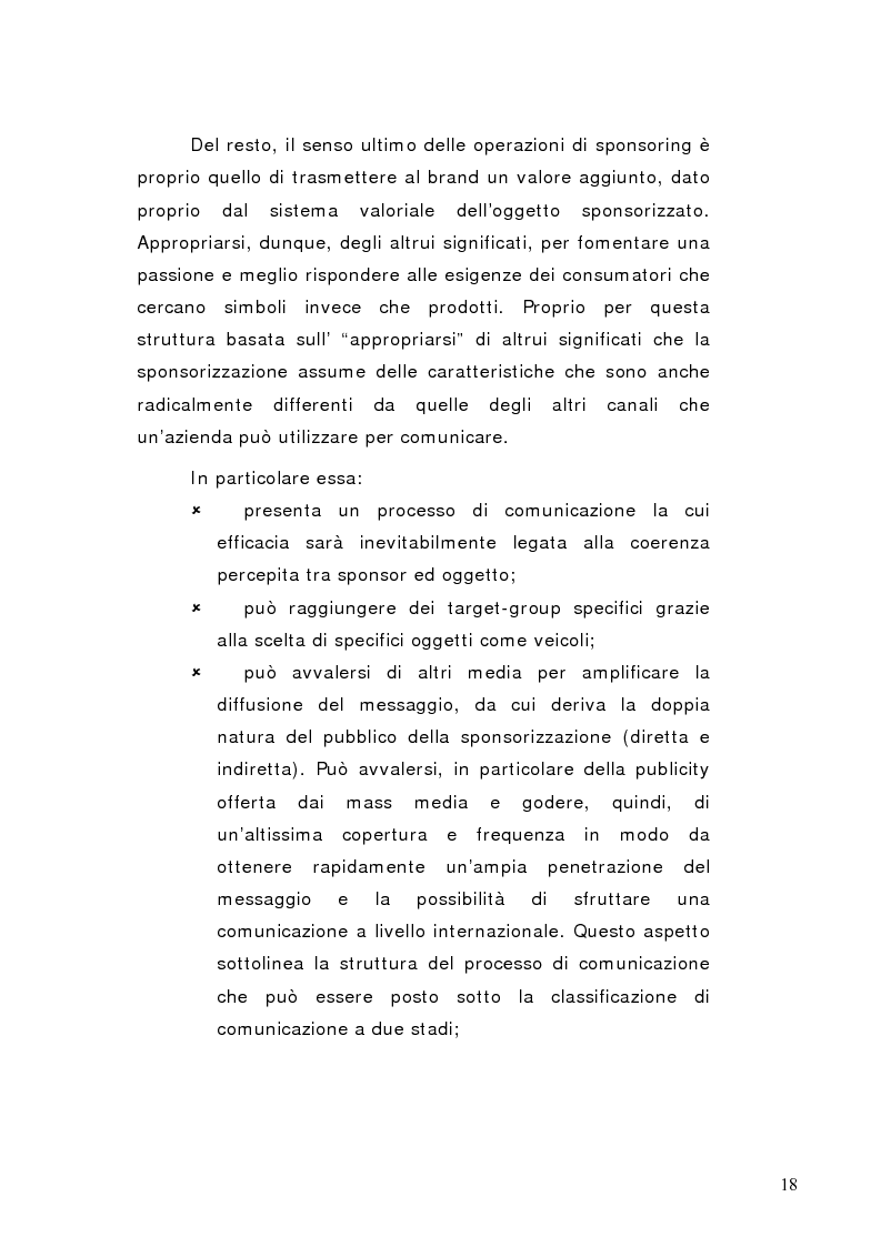 Anteprima della tesi: La sponsorizzazione di eventi musicali: un efficace strumento di comunicazione commerciale, Pagina 13