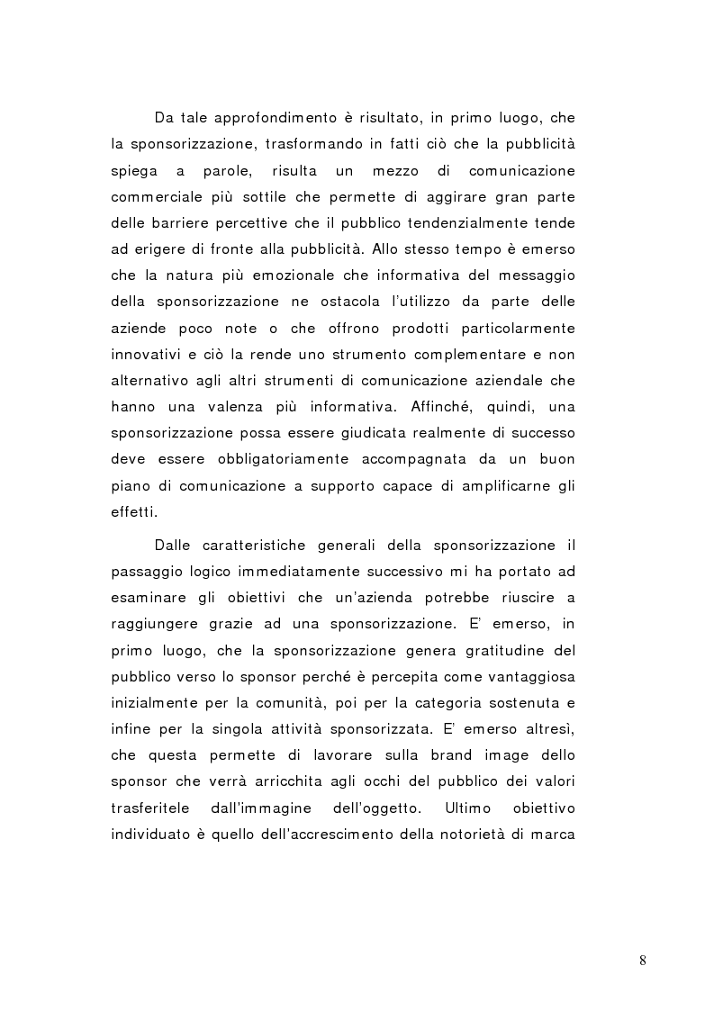 Anteprima della tesi: La sponsorizzazione di eventi musicali: un efficace strumento di comunicazione commerciale, Pagina 3