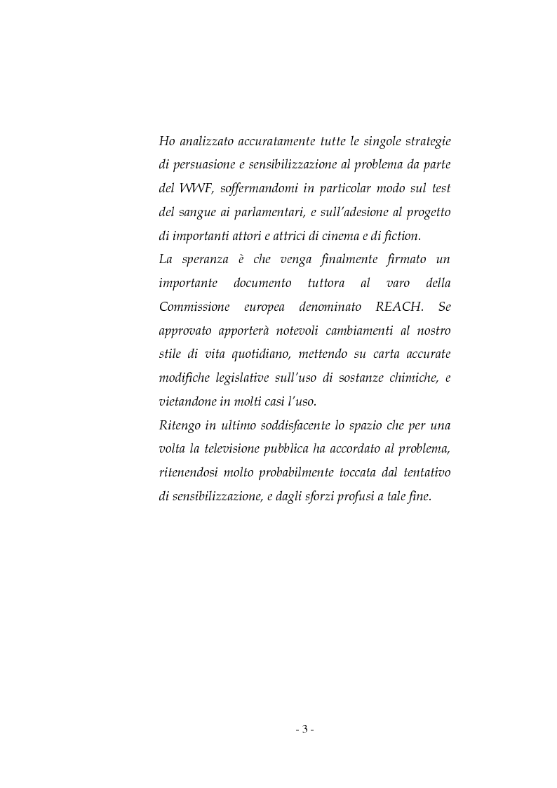Anteprima della tesi: La pubblicità sociale: WWF e il caso DETOX, Pagina 3