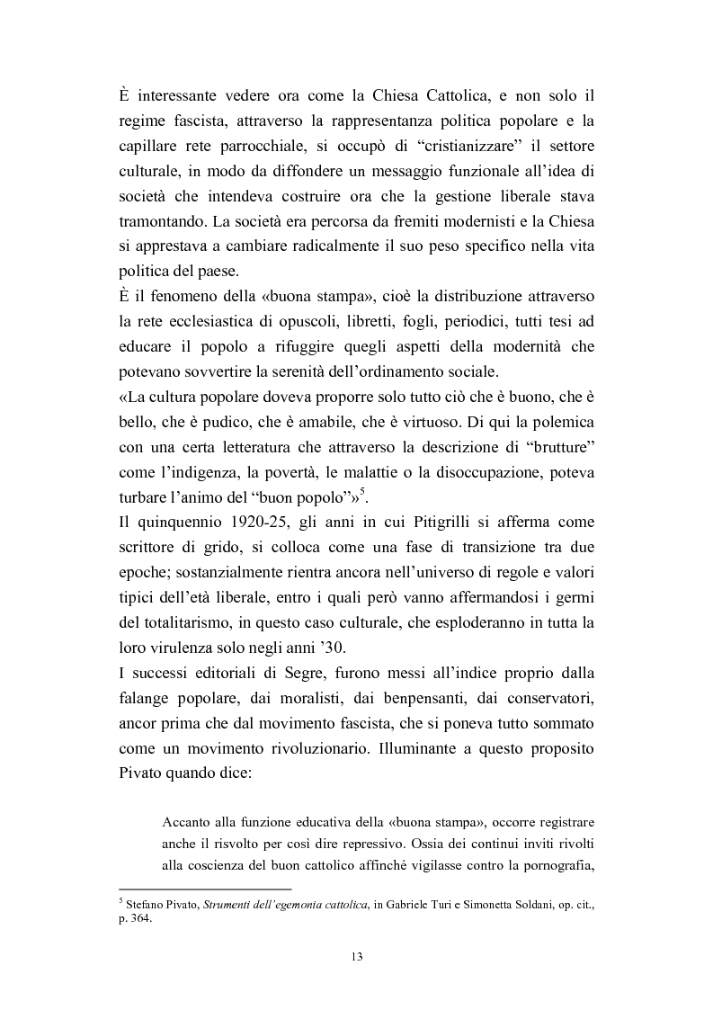 Anteprima della tesi: A onor del vero. Pitigrilli: scrittore anti sublime. Viaggio nella vita e nelle opere di un autore controverso, Pagina 13