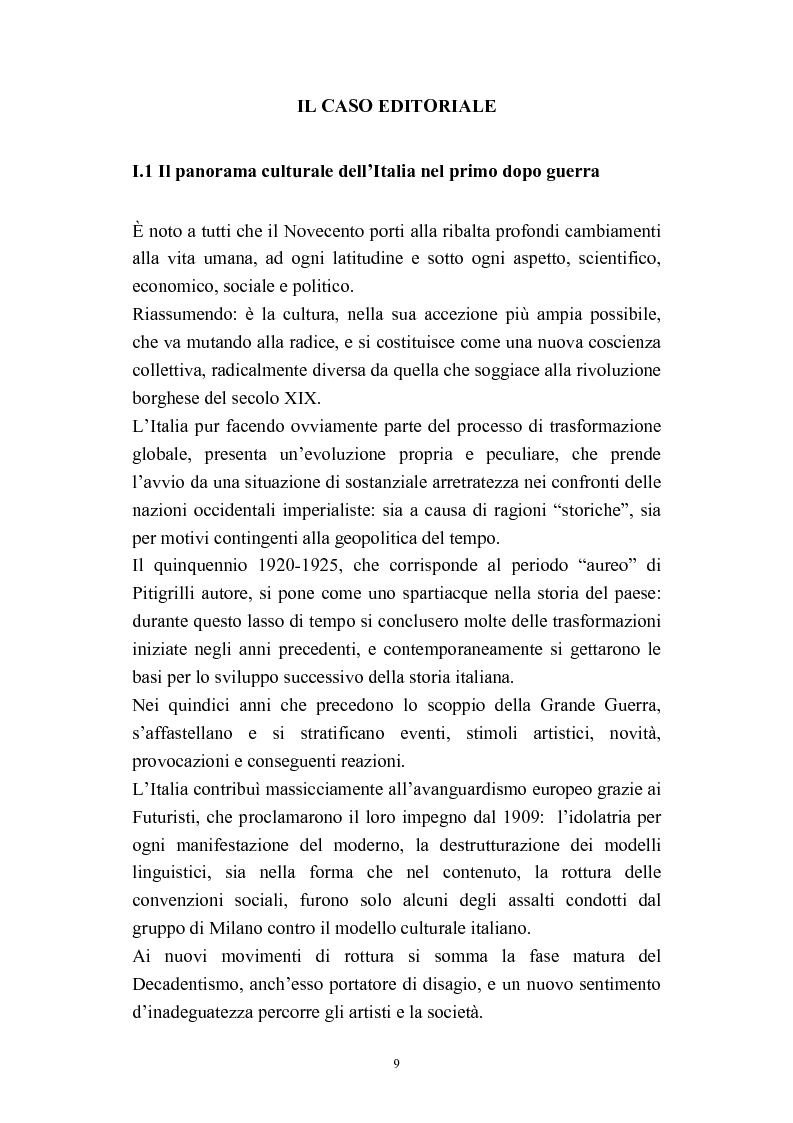Anteprima della tesi: A onor del vero. Pitigrilli: scrittore anti sublime. Viaggio nella vita e nelle opere di un autore controverso, Pagina 9