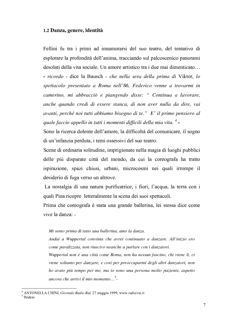 Anteprima della tesi: Café Muller di Pina Bausch. Analisi critica, Pagina 5