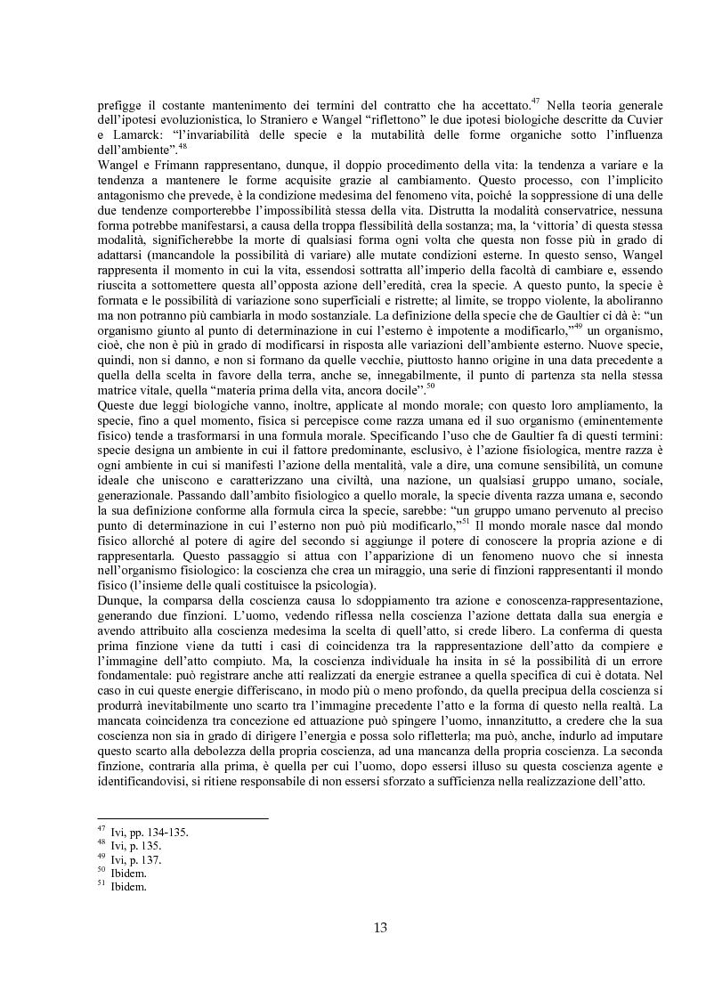 Anteprima della tesi: Jules de Gaultier : la filosofia del bovarismo. Un philosophe nouveau nella cultura francese del primo Novecento, Pagina 13