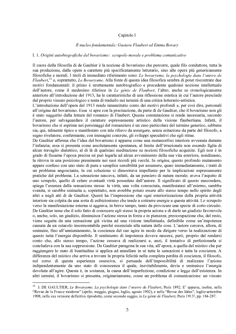 Anteprima della tesi: Jules de Gaultier : la filosofia del bovarismo. Un philosophe nouveau nella cultura francese del primo Novecento, Pagina 3