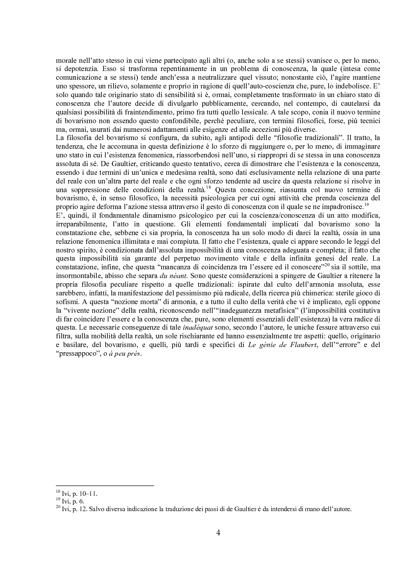 Anteprima della tesi: Jules de Gaultier : la filosofia del bovarismo. Un philosophe nouveau nella cultura francese del primo Novecento, Pagina 4