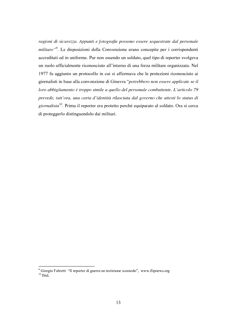 Anteprima della tesi: Professione reporter di guerra: da Russell ad Al-Jazeera storie, analisi ed evoluzione di un mestiere difficile, Pagina 13