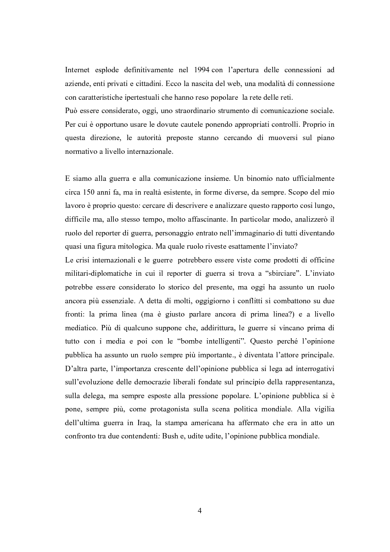 Anteprima della tesi: Professione reporter di guerra: da Russell ad Al-Jazeera storie, analisi ed evoluzione di un mestiere difficile, Pagina 4