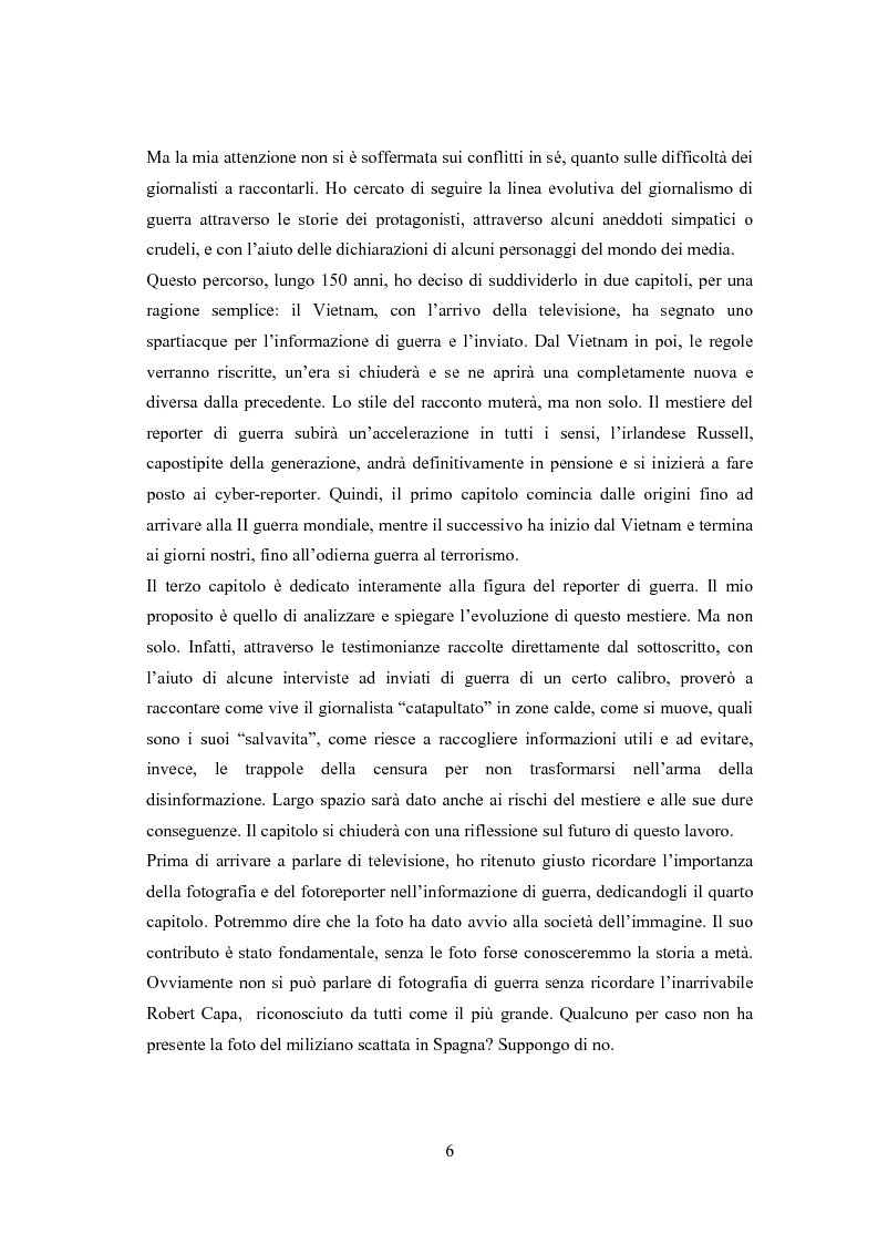 Anteprima della tesi: Professione reporter di guerra: da Russell ad Al-Jazeera storie, analisi ed evoluzione di un mestiere difficile, Pagina 6