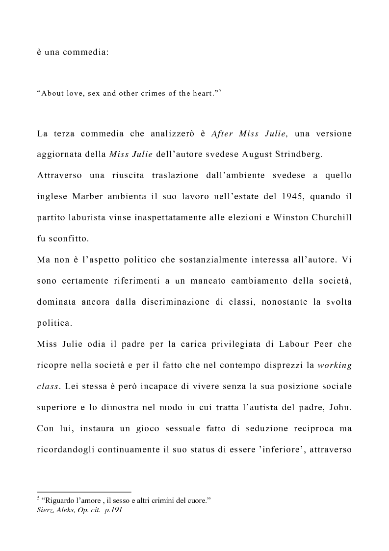 Anteprima della tesi: Il teatro di Patrick Marber, Pagina 6