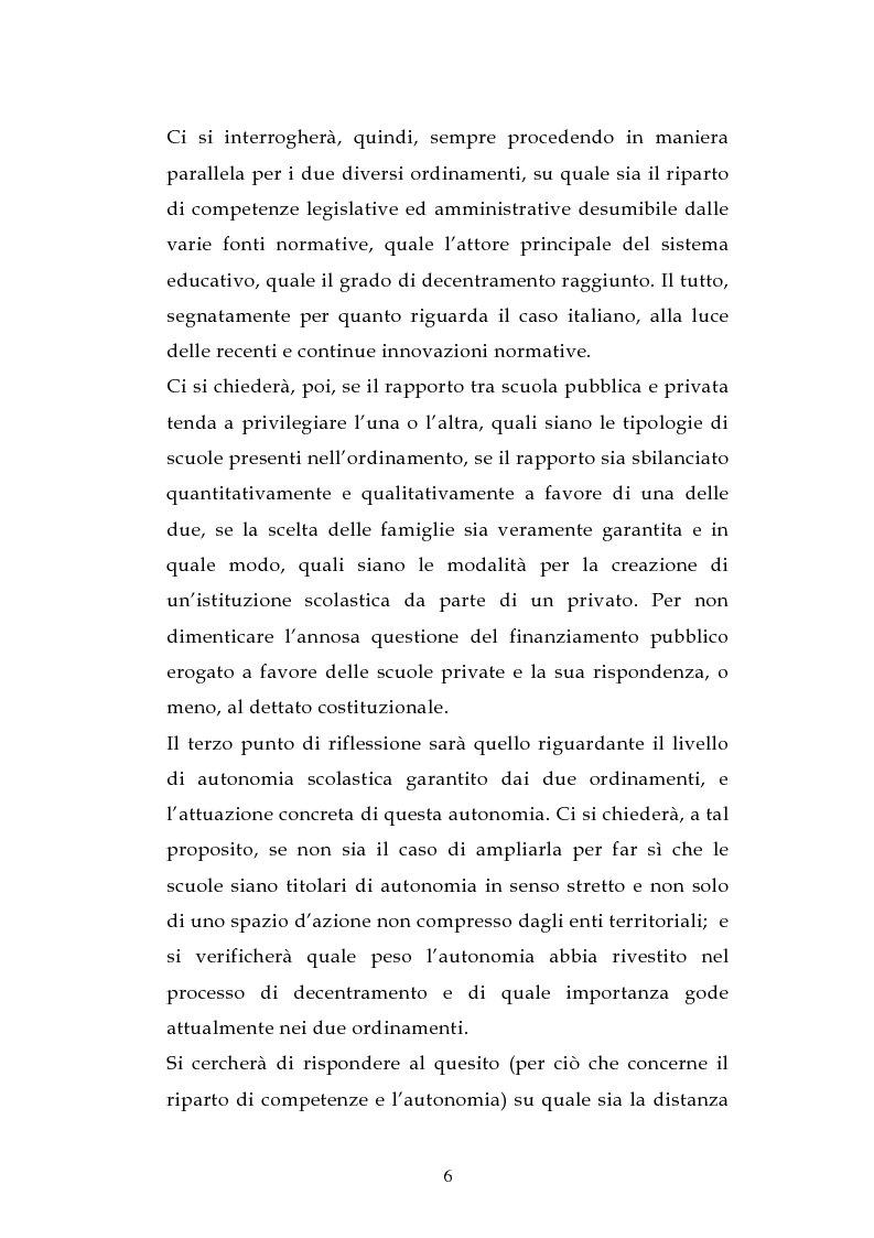 Anteprima della tesi: L'ordinamento dell'istruzione in Italia e in Spagna, Pagina 3