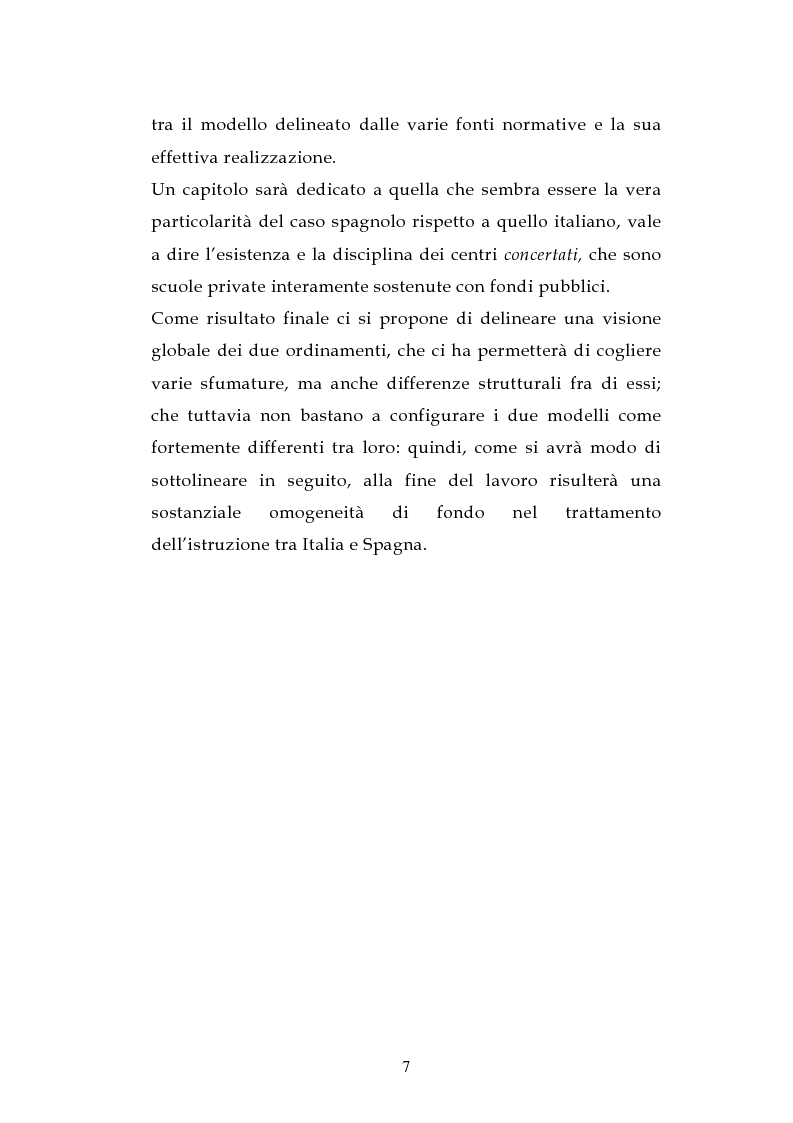 Anteprima della tesi: L'ordinamento dell'istruzione in Italia e in Spagna, Pagina 4