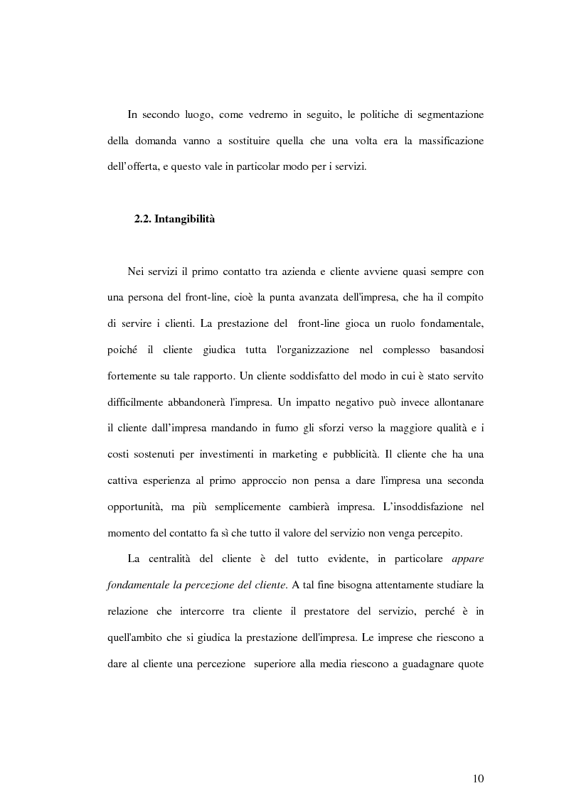 Anteprima della tesi: La soddisfazione del consumatore nelle imprese di pubblici servizi: il caso dei trasporti, Pagina 10