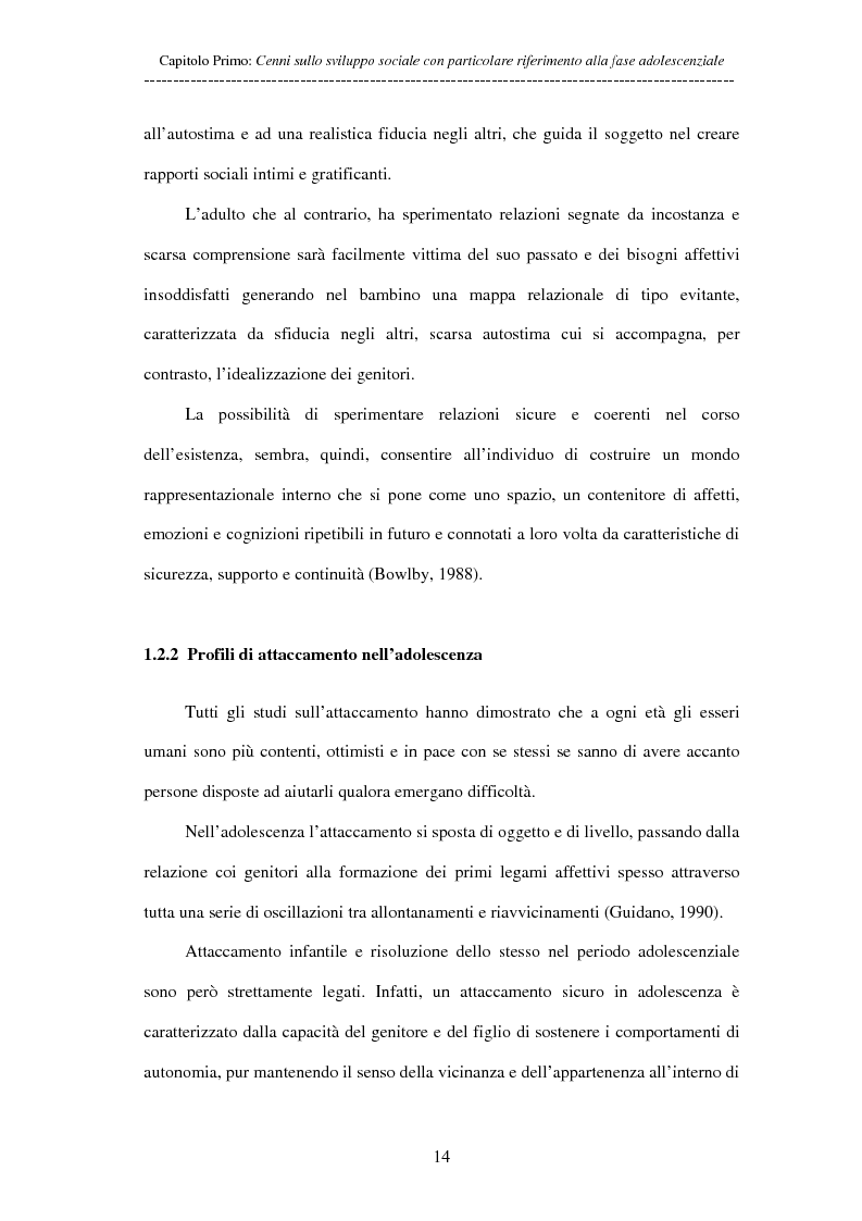 Anteprima della tesi: Adolescenti allontanati dalla famiglia: tra disagio e capacità di ''resilienza'', Pagina 14