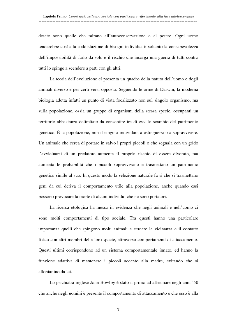 Anteprima della tesi: Adolescenti allontanati dalla famiglia: tra disagio e capacità di ''resilienza'', Pagina 7
