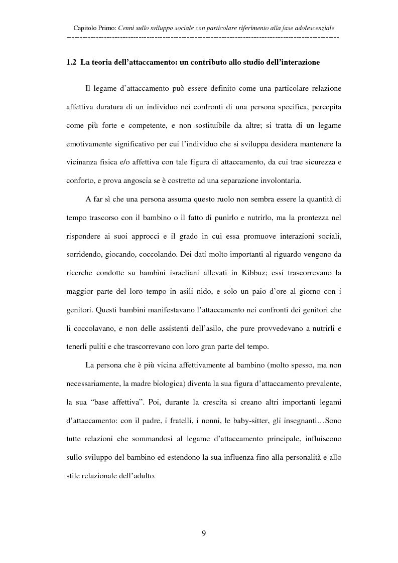 Anteprima della tesi: Adolescenti allontanati dalla famiglia: tra disagio e capacità di ''resilienza'', Pagina 9