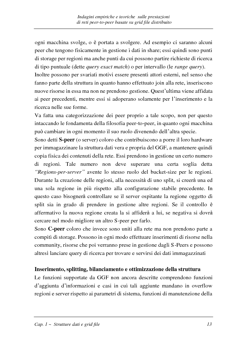 Anteprima della tesi: Indagini empiriche e teoriche sulle prestazioni di reti peer-to-peer basate su grid-file distribuito, Pagina 12