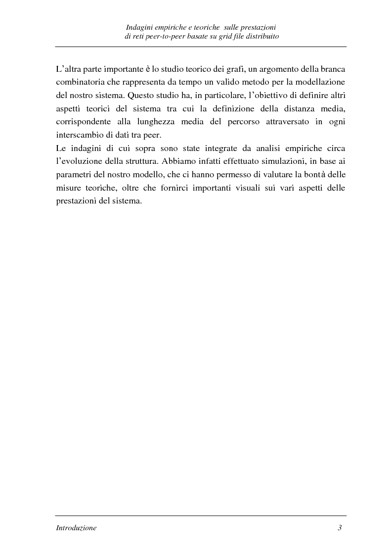 Anteprima della tesi: Indagini empiriche e teoriche sulle prestazioni di reti peer-to-peer basate su grid-file distribuito, Pagina 2