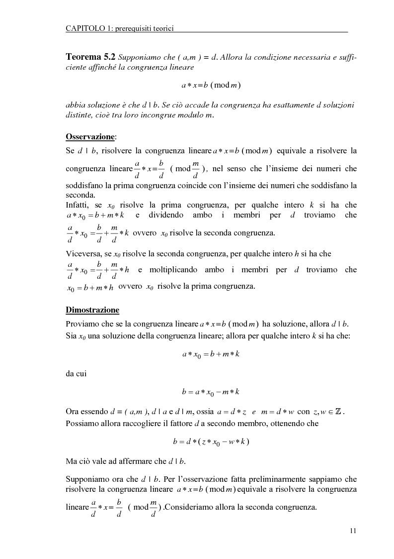 Anteprima della tesi: Il test di primalità di Miller-Rabin e il metodo crittografico di ElGamal, Pagina 11