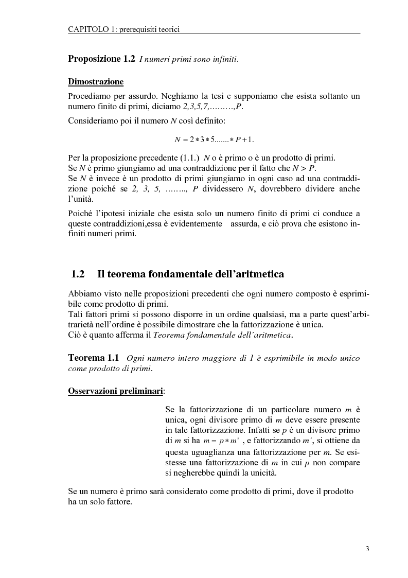Anteprima della tesi: Il test di primalità di Miller-Rabin e il metodo crittografico di ElGamal, Pagina 3