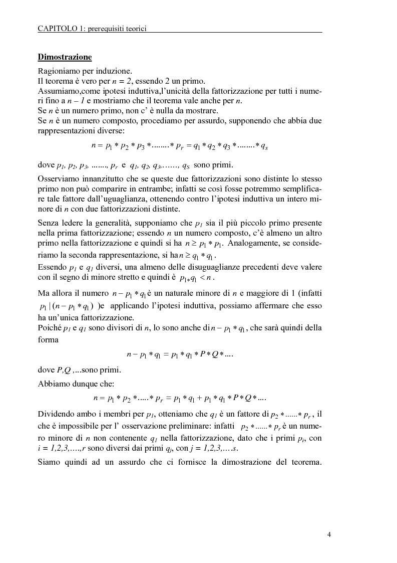 Anteprima della tesi: Il test di primalità di Miller-Rabin e il metodo crittografico di ElGamal, Pagina 4