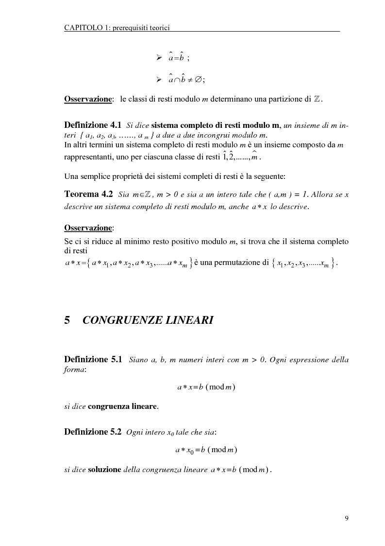 Anteprima della tesi: Il test di primalità di Miller-Rabin e il metodo crittografico di ElGamal, Pagina 9
