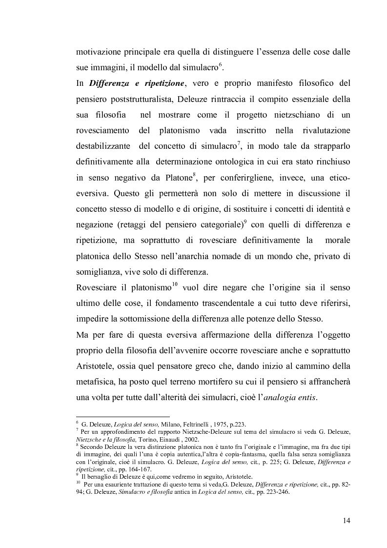 Anteprima della tesi: Tre riletture del pensiero di Spinoza nella filosofia contemporanea: G. Deleuze, A. Negri, E. Balibar, Pagina 13