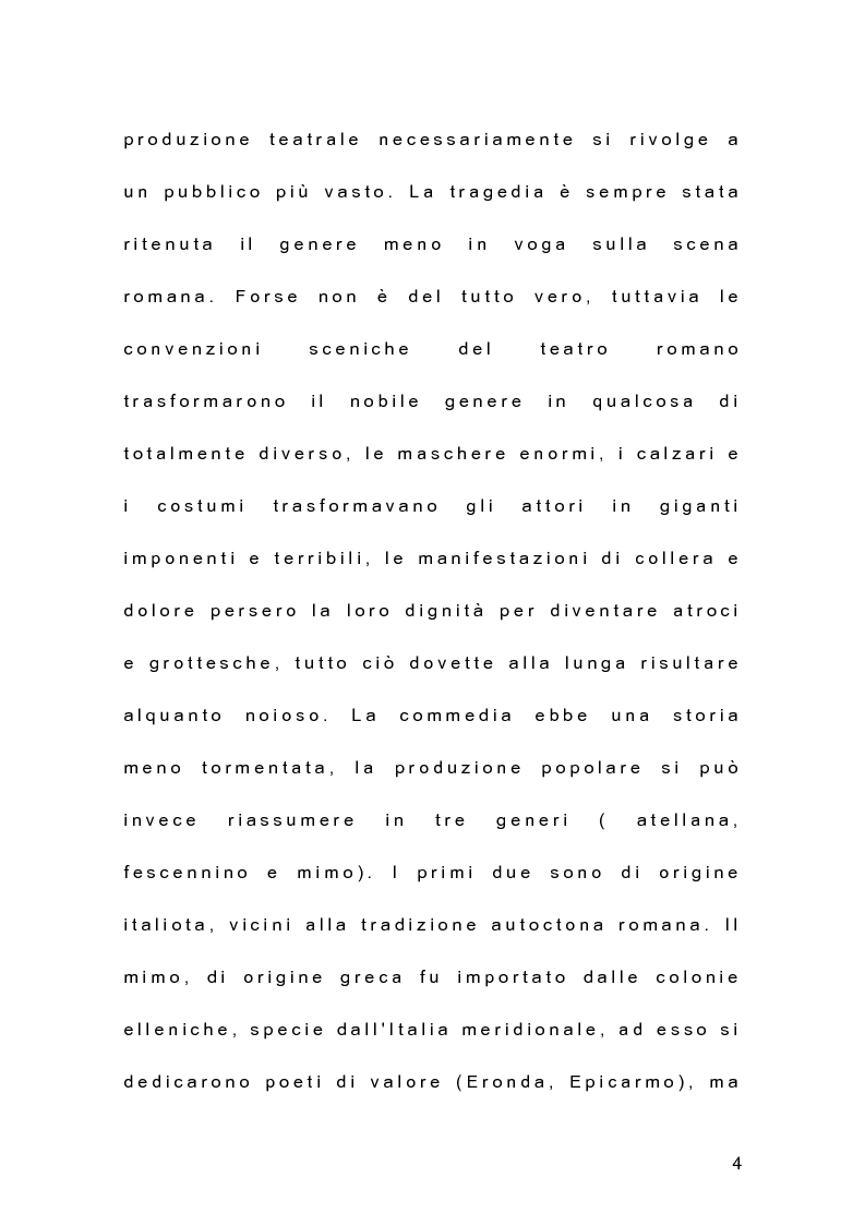 Anteprima della tesi: Il teatro dell'antica Roma alle origini del teatro moderno, Pagina 3