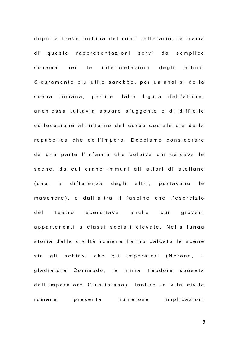 Anteprima della tesi: Il teatro dell'antica Roma alle origini del teatro moderno, Pagina 4