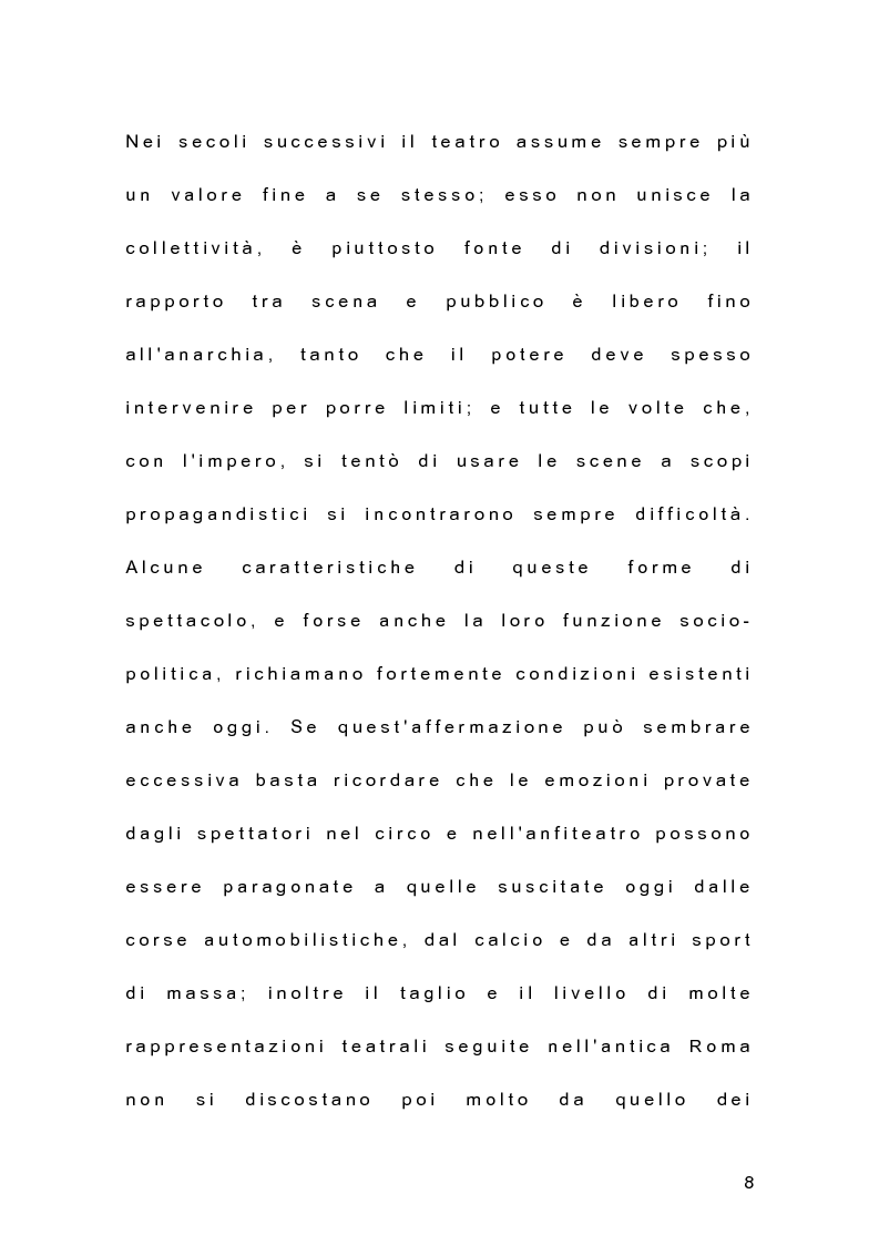 Anteprima della tesi: Il teatro dell'antica Roma alle origini del teatro moderno, Pagina 7