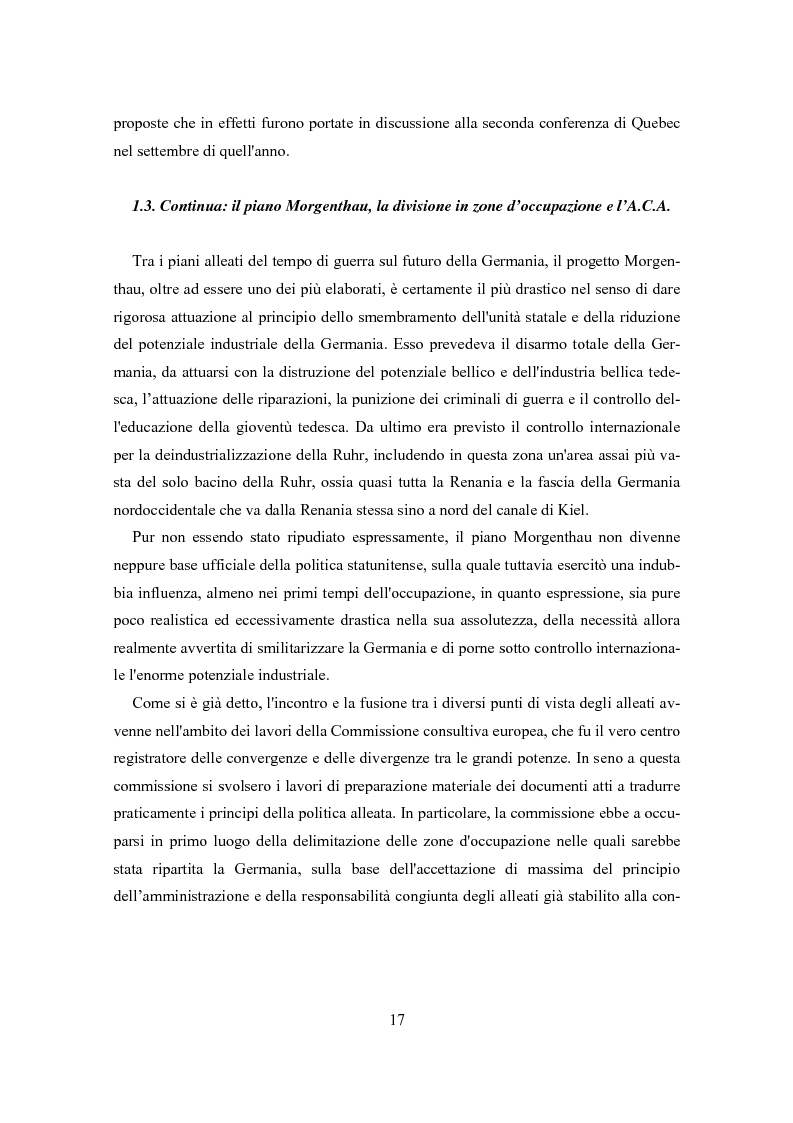 Anteprima della tesi: L'influenza degli Alleati nei processi costituenti della Germania postbellica: rapporti politico-militari sottesi all'elaborazione del Grundgesetz, Pagina 13