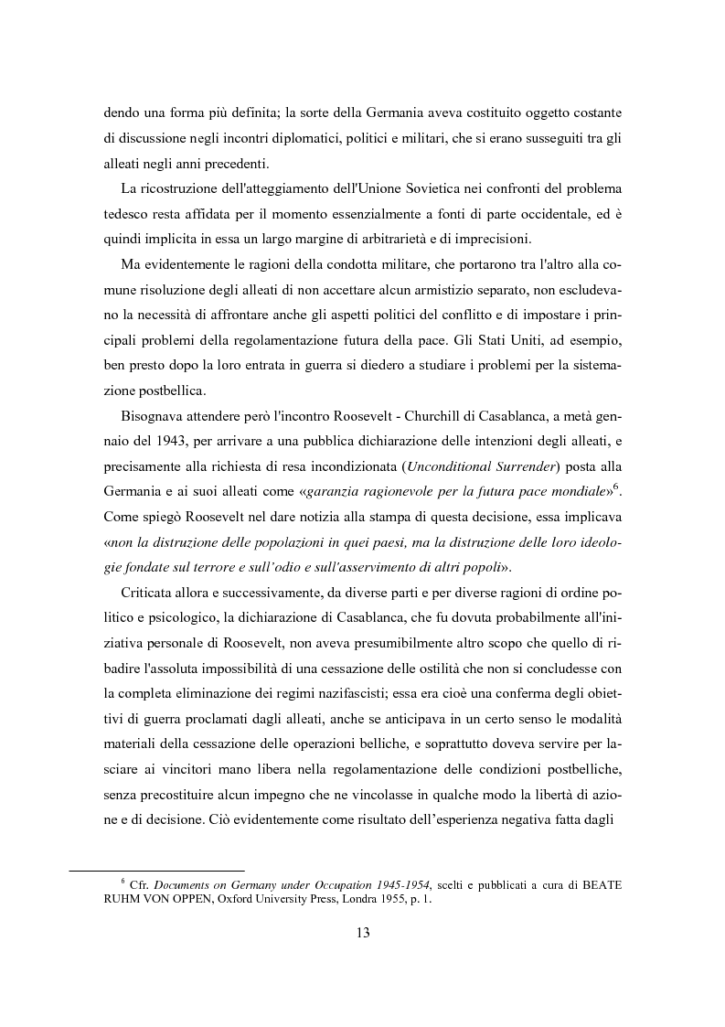 Anteprima della tesi: L'influenza degli Alleati nei processi costituenti della Germania postbellica: rapporti politico-militari sottesi all'elaborazione del Grundgesetz, Pagina 9