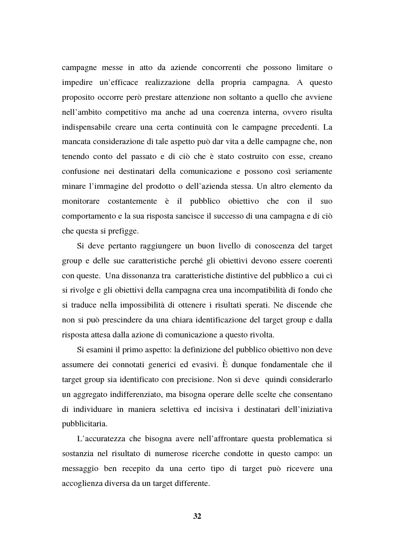 Anteprima della tesi: La programmazione e il controllo di una campagna pubblicitaria, Pagina 11