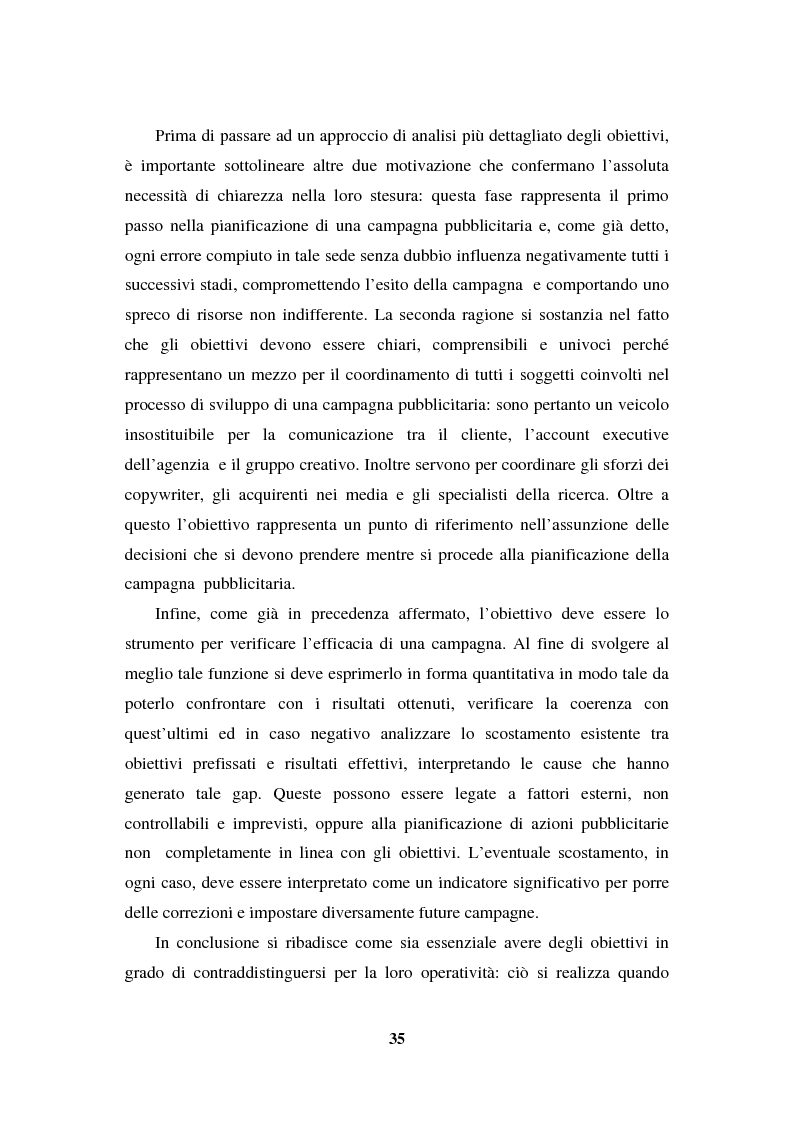 Anteprima della tesi: La programmazione e il controllo di una campagna pubblicitaria, Pagina 14