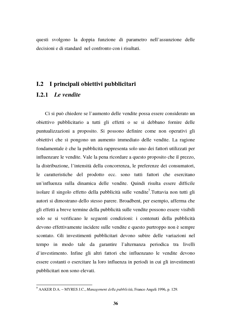 Anteprima della tesi: La programmazione e il controllo di una campagna pubblicitaria, Pagina 15