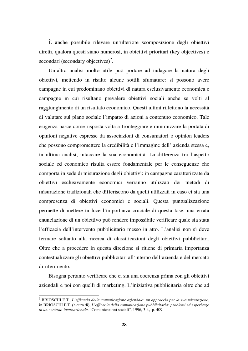 Anteprima della tesi: La programmazione e il controllo di una campagna pubblicitaria, Pagina 7