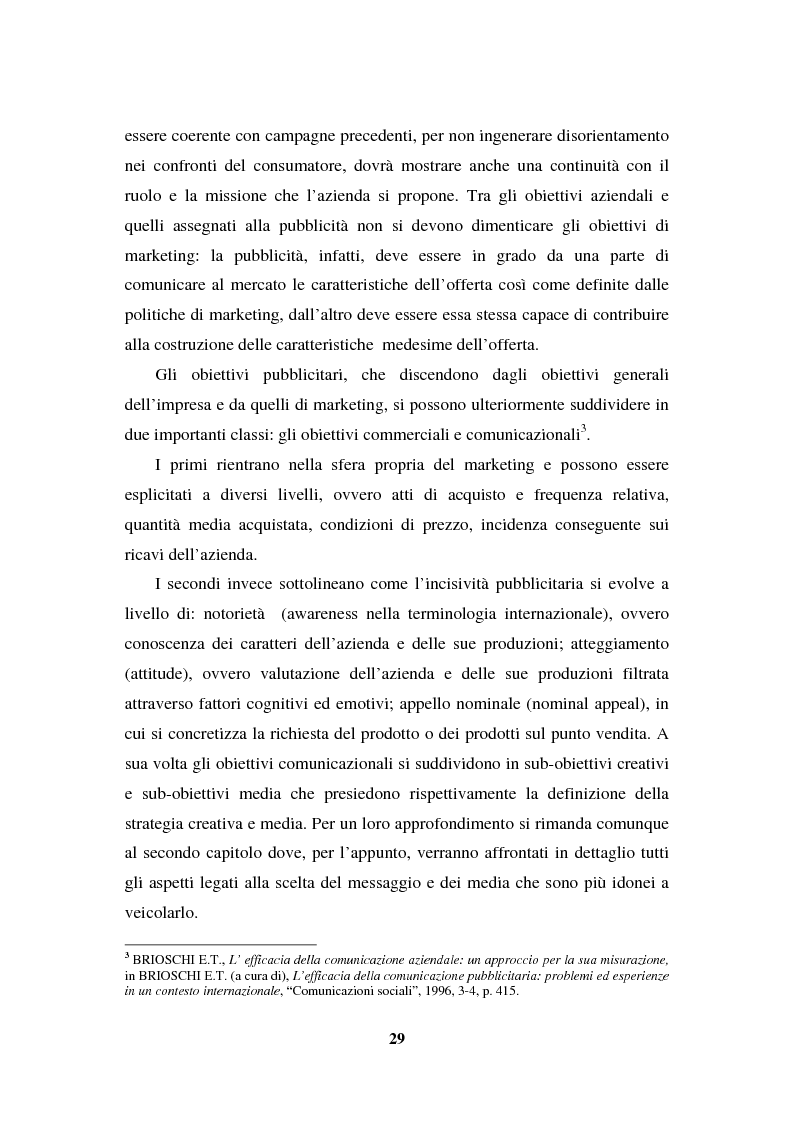 Anteprima della tesi: La programmazione e il controllo di una campagna pubblicitaria, Pagina 8