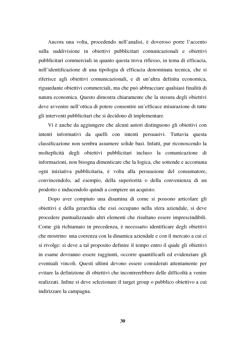 Anteprima della tesi: La programmazione e il controllo di una campagna pubblicitaria, Pagina 9