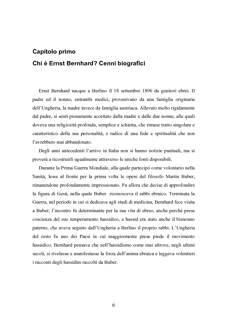 Anteprima della tesi: Ernst Bernhard (1896-1965): un ''maestro scomodo''della psicologia del profondo, Pagina 4