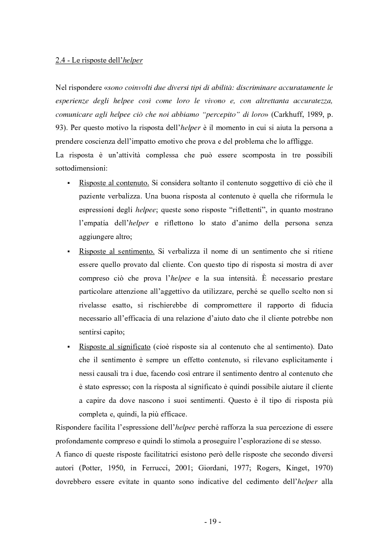 Anteprima della tesi: SMS e relazione d'aiuto: il caso di @gile, un servizio d'ascolto, Pagina 15