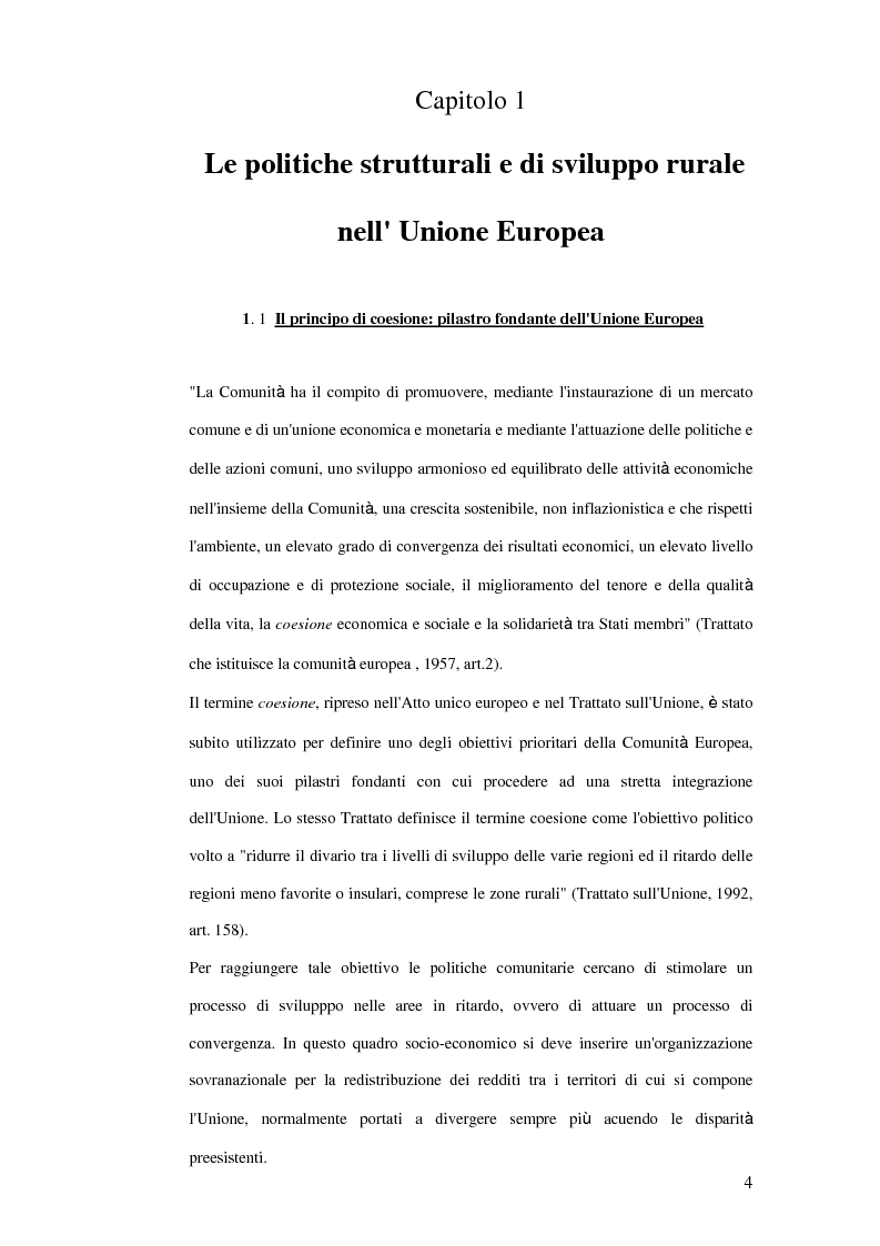 Anteprima della tesi: La trasformazione dei prodotti agricoli: Interventi del P.O.R. Puglia 2000-2006, Pagina 4