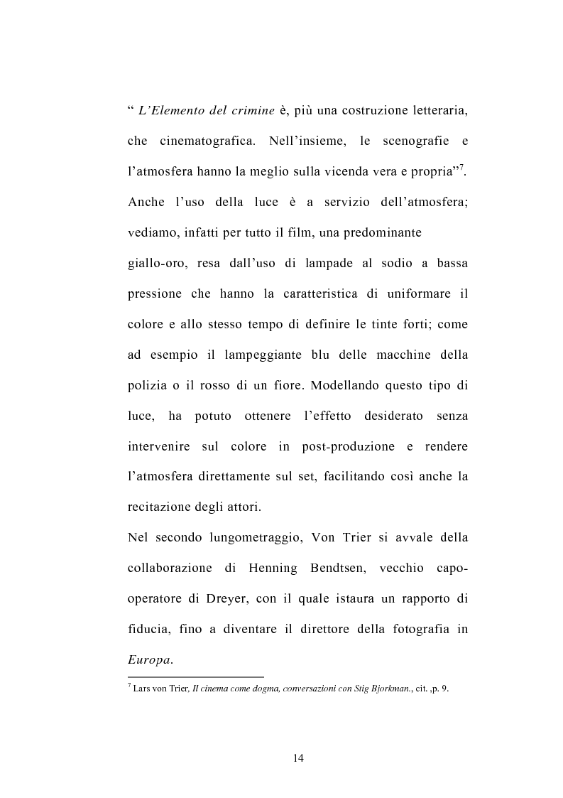 Anteprima della tesi: I germi della realtà: il cinema di Lars von Trier, Pagina 14