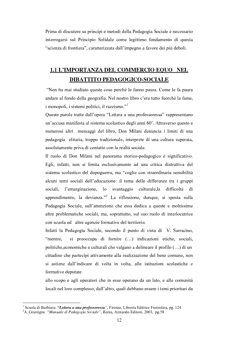 Anteprima della tesi: Il commercio equo e solidale: una prassi pedagogico-sociale, Pagina 6