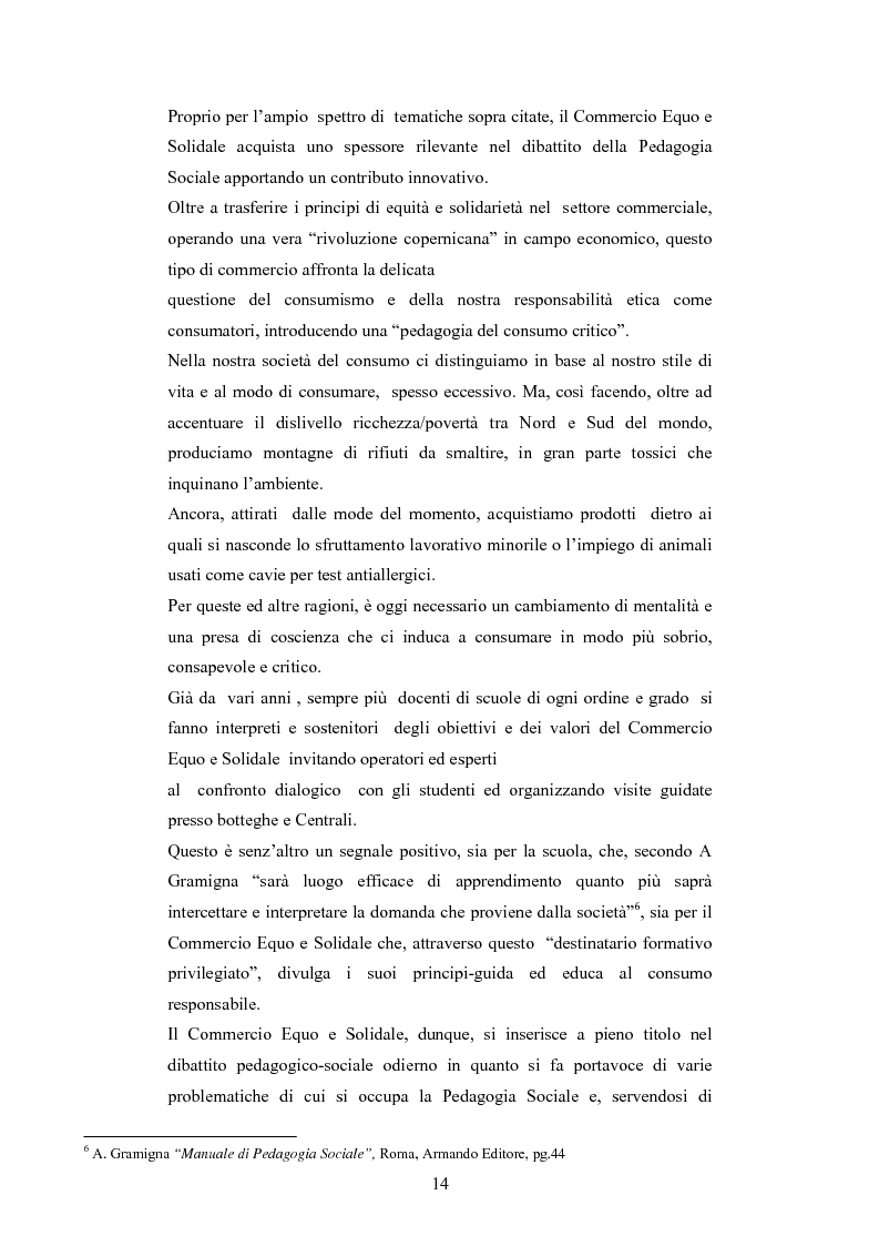 Anteprima della tesi: Il commercio equo e solidale: una prassi pedagogico-sociale, Pagina 8