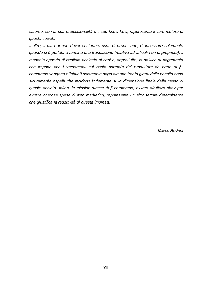 Anteprima della tesi: Business Plan di un'azienda di outsourcing di attività di vendita on-line. Il caso B-commerce, Pagina 5