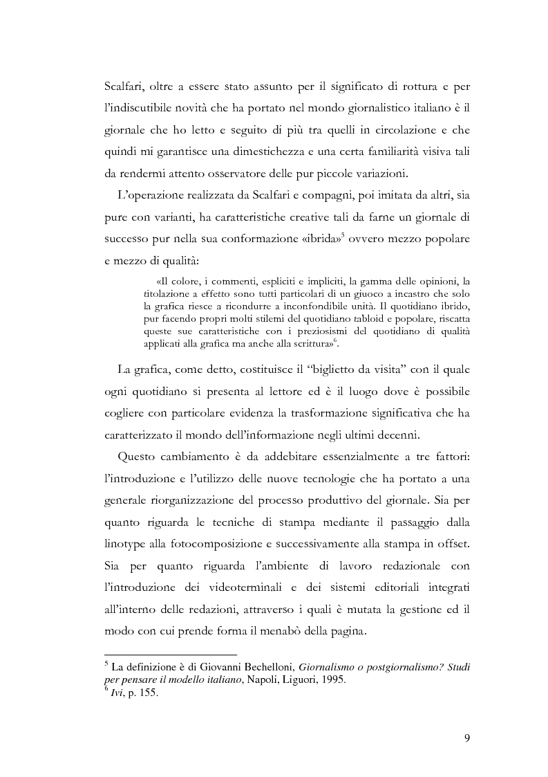 Anteprima della tesi: La storia grafica del quotidiano ''la Repubblica'', Pagina 3